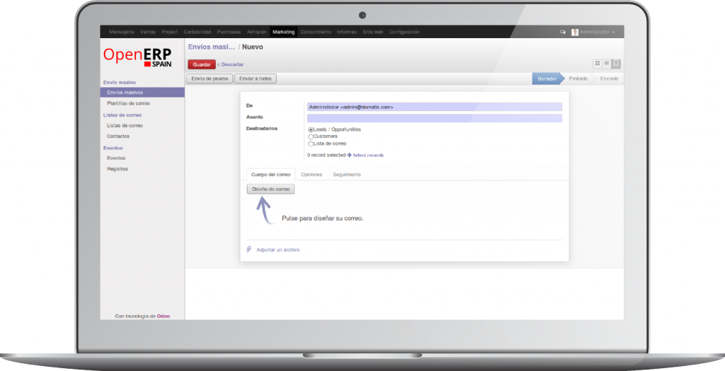 Newsletters, herramienta de Marketing Online, de OpenErp 8. 0 (Odoo) Newsletters, herramienta de Marketing Online, de OpenErp 8. 0 (Odoo)
